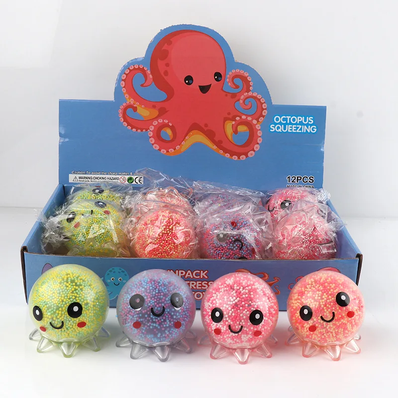 Wholesale Light up Octopus Squeezing Toy for Stress Relief