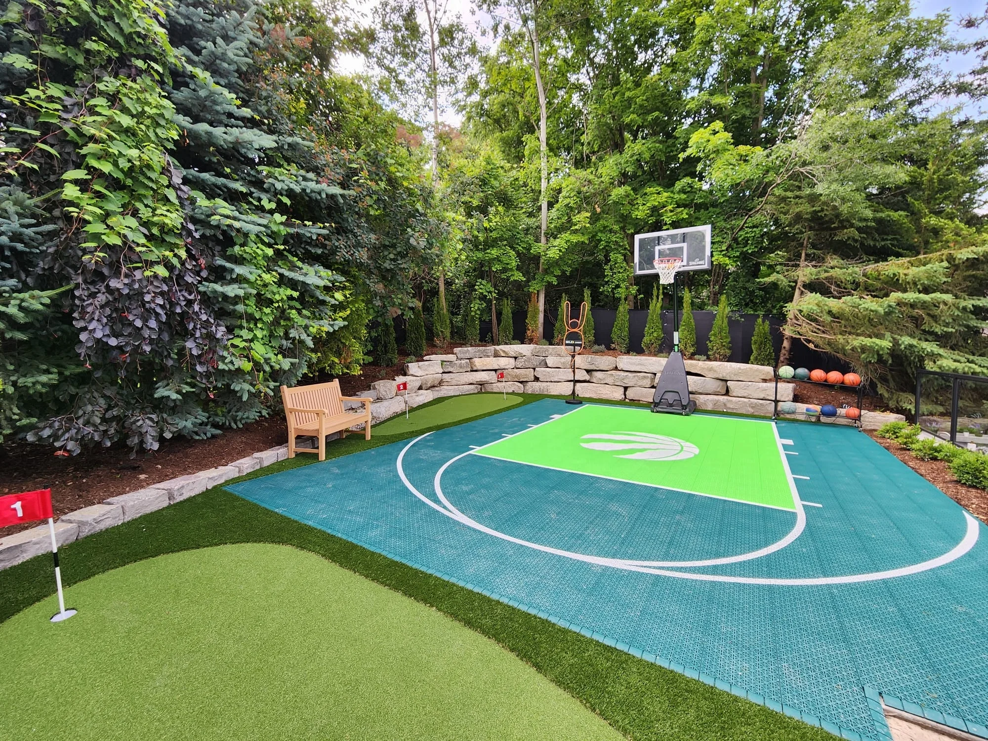 Half Court Basketball of Playground Flooring 20x25 Feet Outdoor Basketball  Courts for Sale Yellow Green Basketball Shoes Years