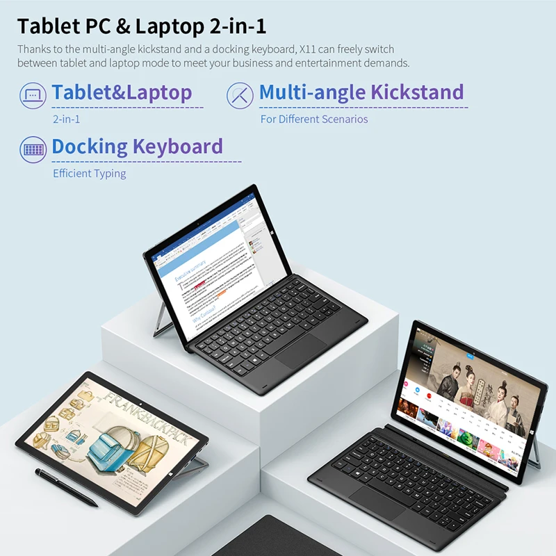TECLAST X11 2in1 タッチスクリーンタブレット 10.1インチ 6GBメモリ