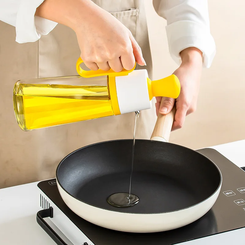 BBQ Glass Oil Bottle with Silicone Brush,Squeeze Type Oil Bottle Brush with Scale Lines, Oil Dispenser Bottle for Cooking manufacture