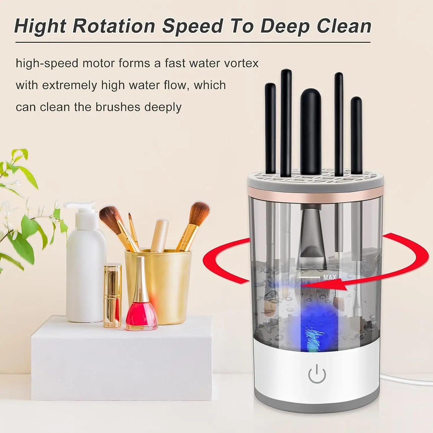 Usb Lazy Electric Makeup Brush Cleaner Automatic Brush Washer Quick