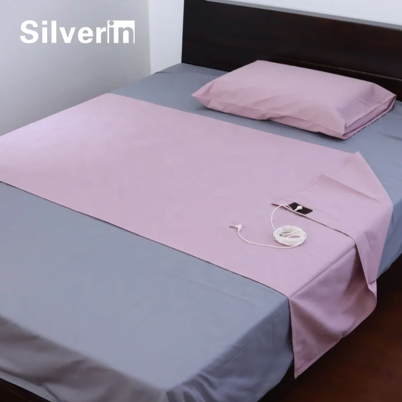 Anti-microbial Anti-static Earthed Grounding Connection Earthing Half Sheet 210 X 90 cm for 1.5M Width Bed