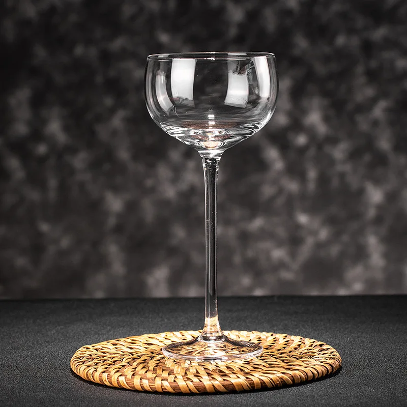 Ultra-Thin Crystal for Coupe Glasses 150ml Unbreakable Gold Rimmed Red White Wine Nick Nora Glass Minimalist Design with Custom Logo