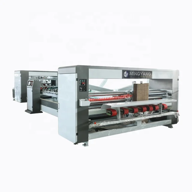 2600 straight line folder gluer machine for corrugated carton box making
