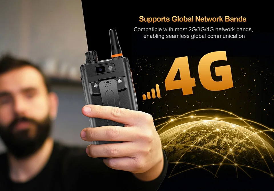 F41 IP54 Waterproof Handheld Two Way Radio 4G LTE Smart Mobile Phone Portable Android PTT POC Long Range Zello Walkie Talkie