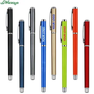 Custom Logo Multi-Color Metal Capacitive Gel Pen with Black Ink New Design 0.5mm Writing Width