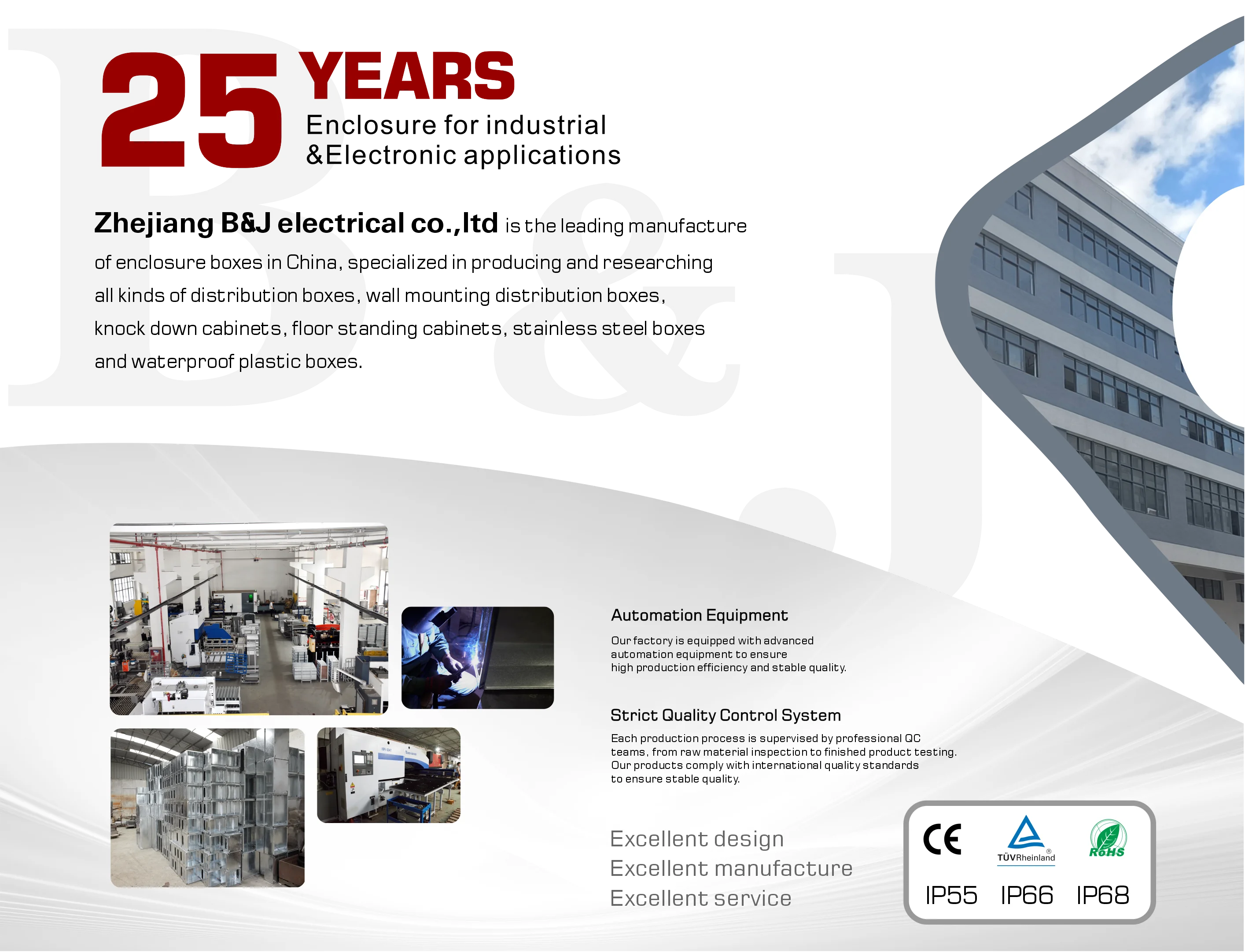 B&J Electrical company manufacturing facility overview