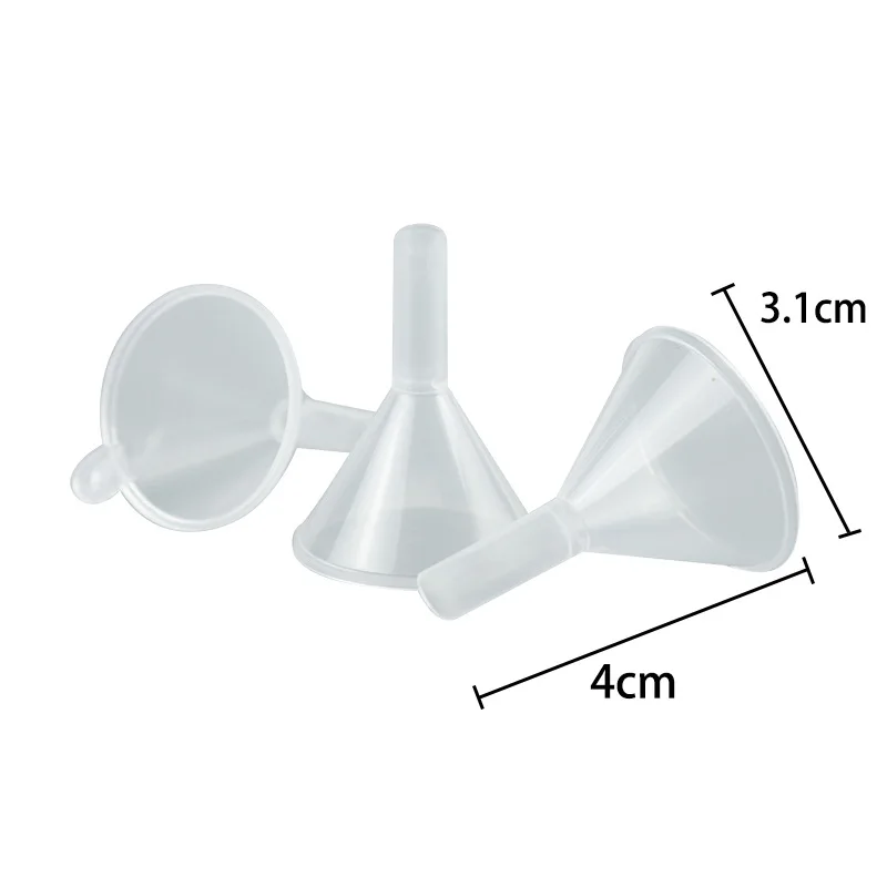 10pcs/set Mini Small Plastic Funnel For Perfume Liquid Oil Electronic Cigarette Vape