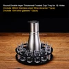 Round-12 holes+12 cups+1 decanter(stainless steeel)