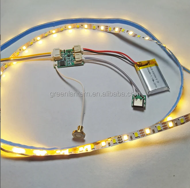 Rechargeable Battery Operated Touch Sensor Activated  Led Light PCB Module for Desk Table Lamp