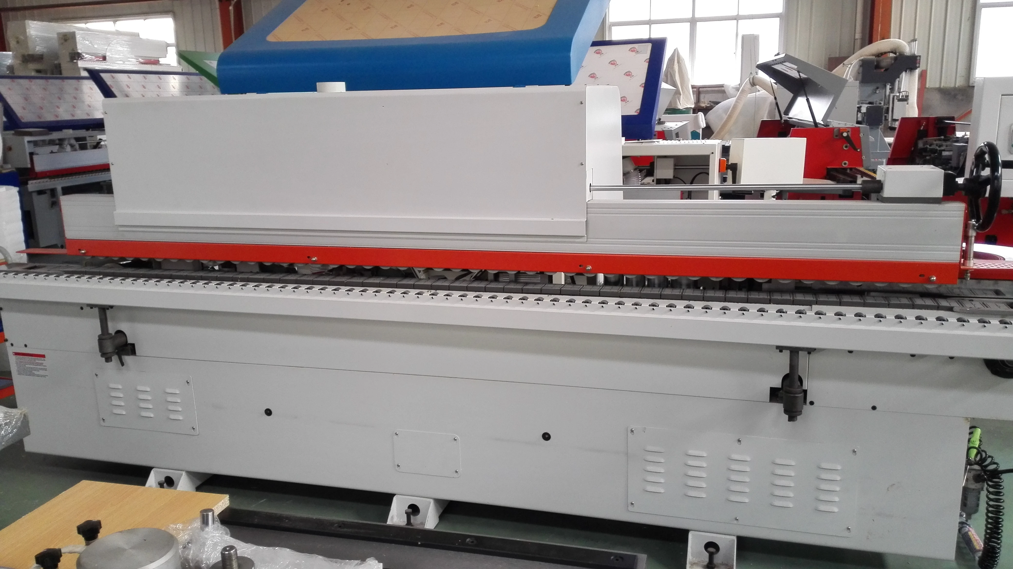 Zicar Wood Board Mdf Melamine Laminate Edge Banding Machine Qingdao Straight Line Automatic Edge
