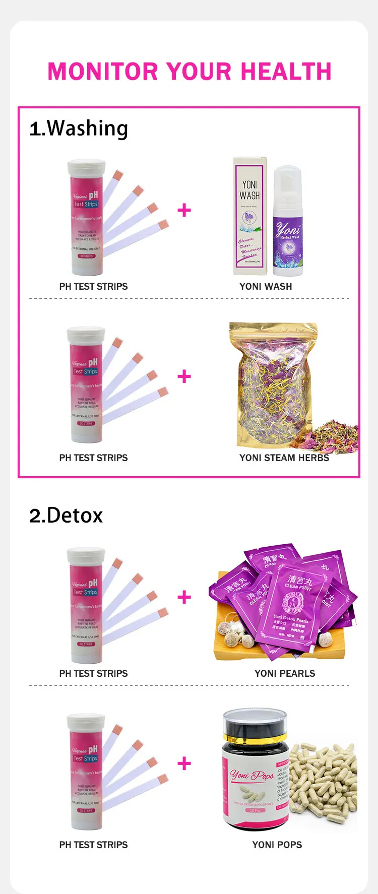 Women Vaginal Bvph Bacterial Vaginosis Test Card Bv Test Vagina