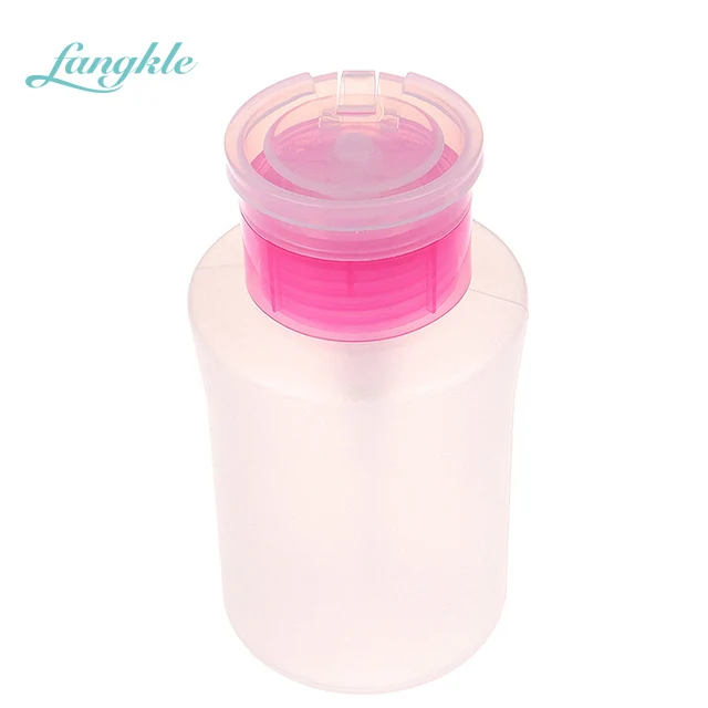 Latest Nail Pump Bottle 180ml Colorful Plastic Nail Polish Dispenser