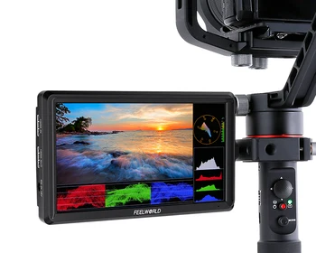 FEELWORLD FW568 V3 IPS Full HD 1920x1080 Support Tilt Arm Power Output 6-inch 3D LUT DSLR Camera Field Monitor detail image