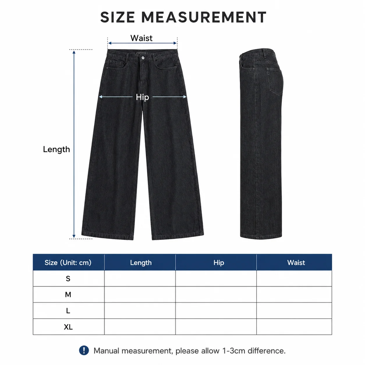 Size measurements
