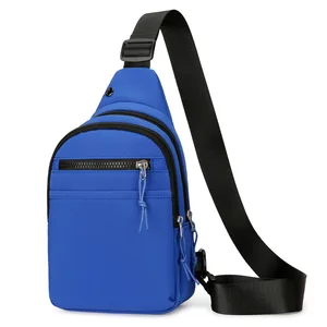 New Fashion Diagonal Cross Bag Outdoor Leisure Chest Bag School Shoulder Bag Waterproof Fabric Small Bag