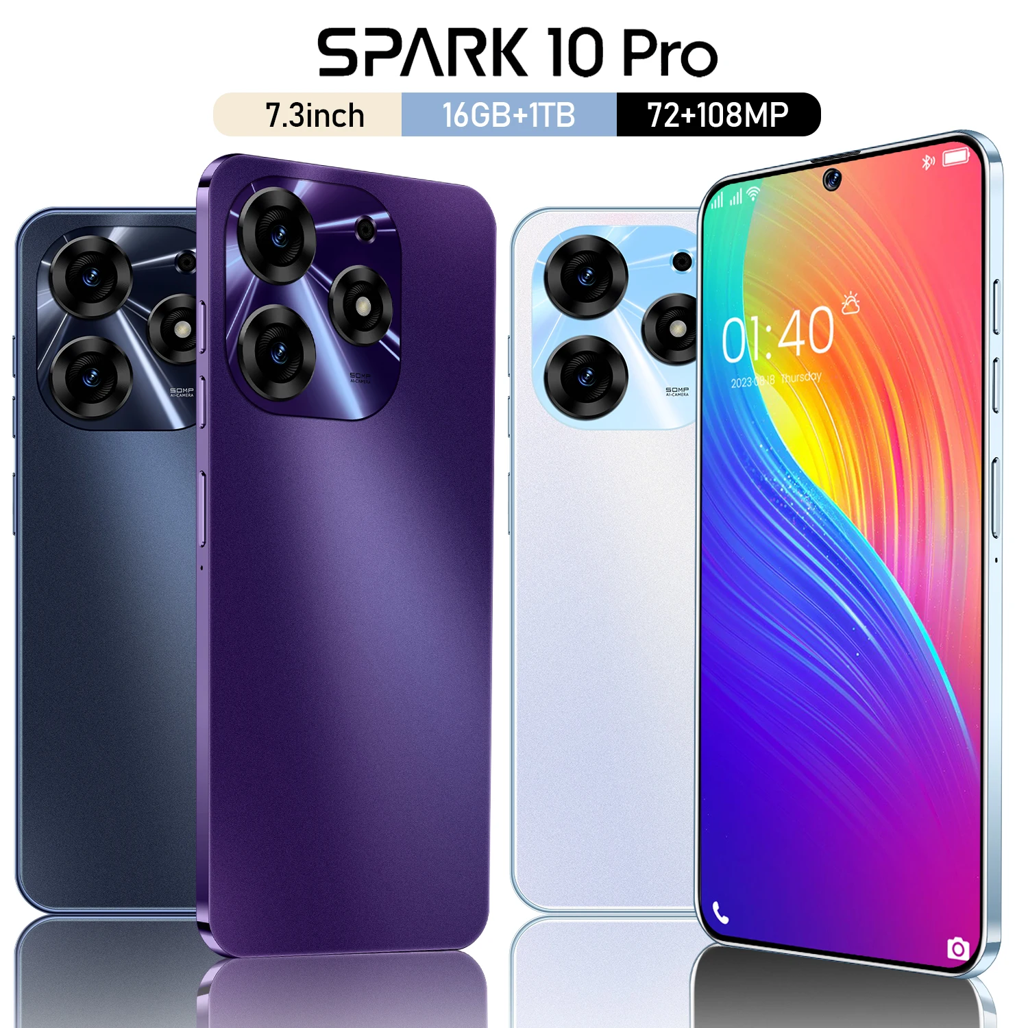 5G 4g Tecno Spark 10 Pro Game Quick Charge Cellphone Mobile Phone
