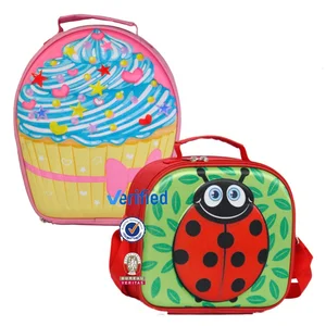 New Design Eco-fridendly EVA 10 Inch Cartoon Animal Cake Insulated Children School Lunch Bag for Kids