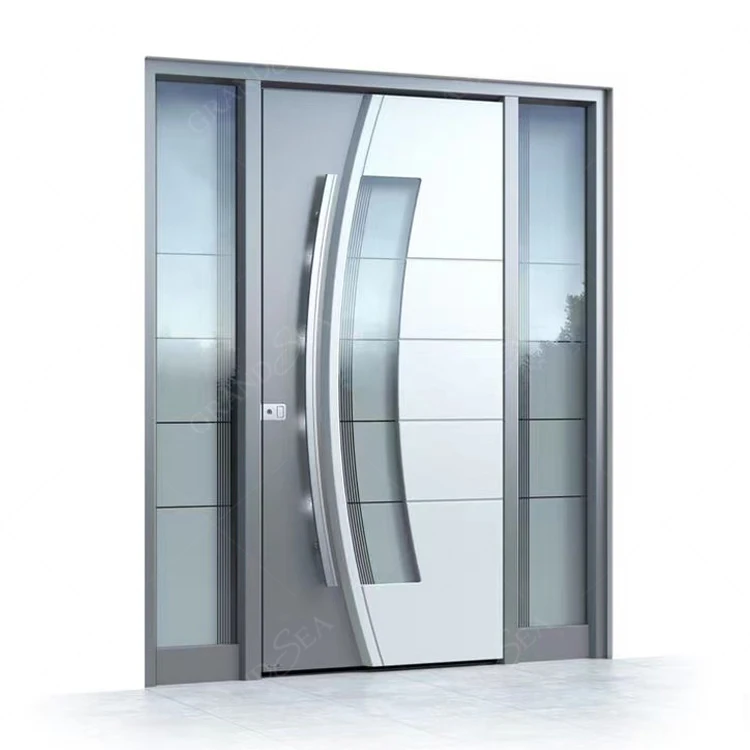 Best Price Modern Design Double Open Design House Main Entrance Anti Rust 304 Ss Security Stainless Steel Front Door