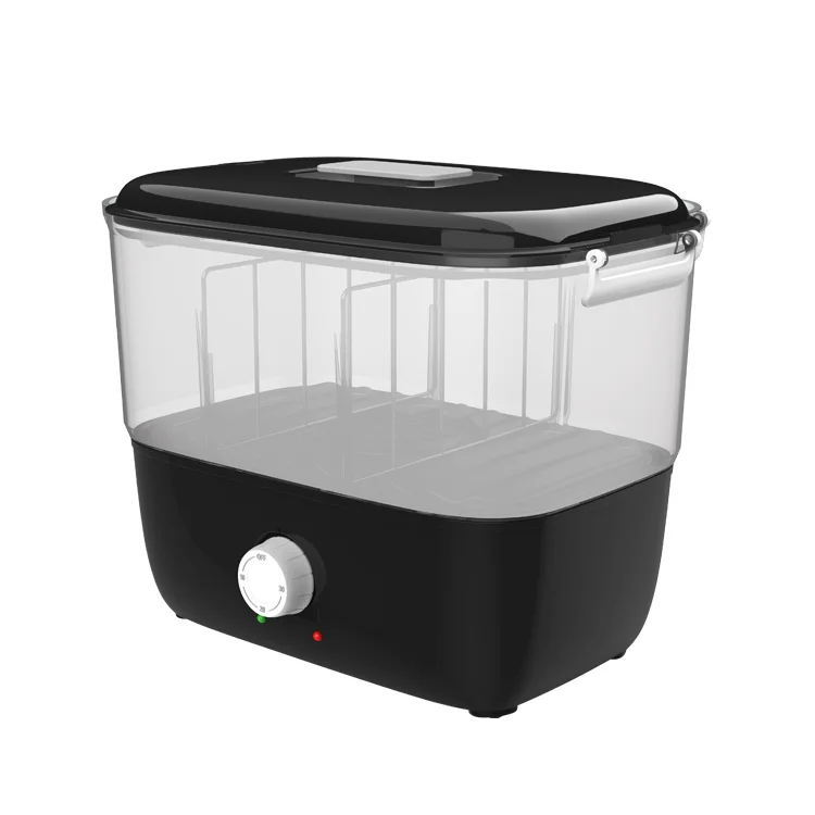 ポータブル小型ミニ高速加熱タオルウォーマースチーマーブラック