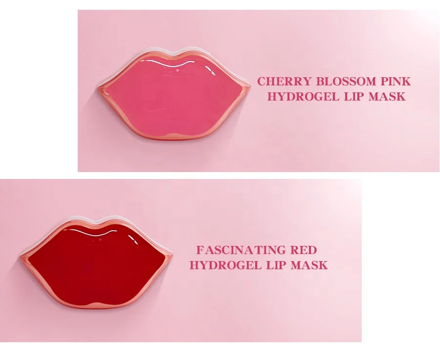 Gel Collagen Plump Care Plumping Patches Hydro Hydrogel Lip Mask for Lips Red Private Label Organic Natural Crystal Sleep Custom