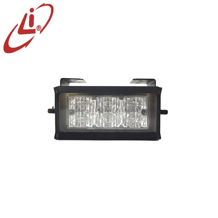 طقمان من مصابيح التحذير LED الحمراء والزرقاء المُركَّبة على الشبك الأمامي من شركة LYAF