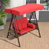 Columpio rojo de 2 plazas