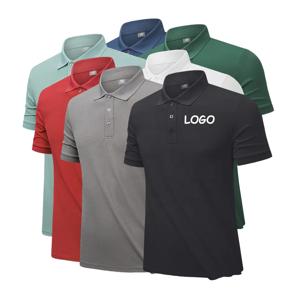 High Quality Quick Drying Comfortable Plain Casual Business Wear Sports Breathable Golf T Shirt Custom Cotton Polo Shirt for Men