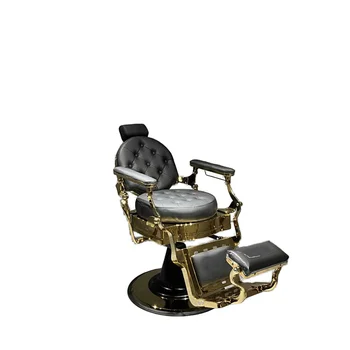 Modern Gold Vintage Barber Chair for Men High Quality Hair Salon Furniture Most Popular Wholesale Hair Washing Chair for Sale