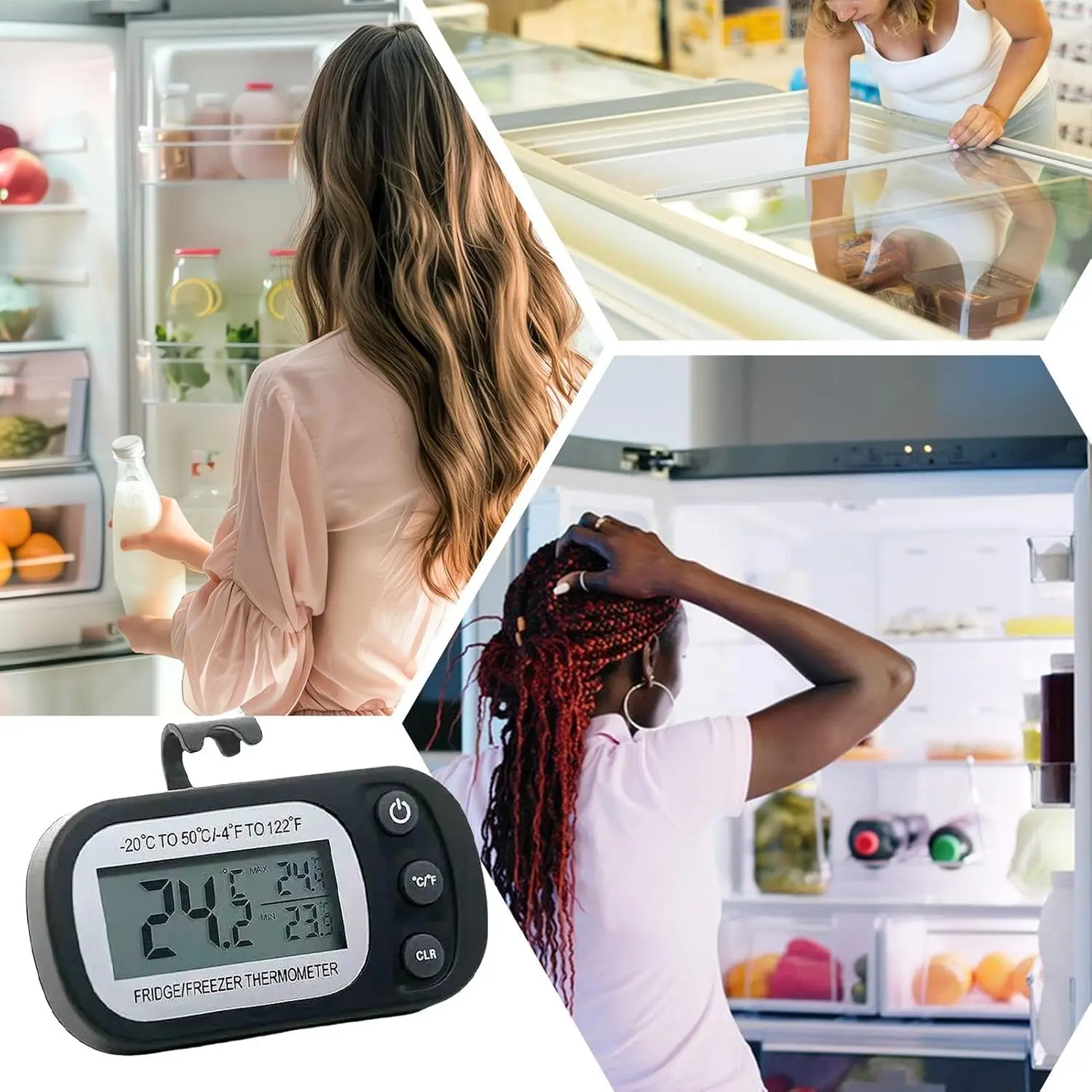 Wholesale Digital LCD Thermometer Refrigerator Room Indoor Temperature Fridge Freezer Thermometer