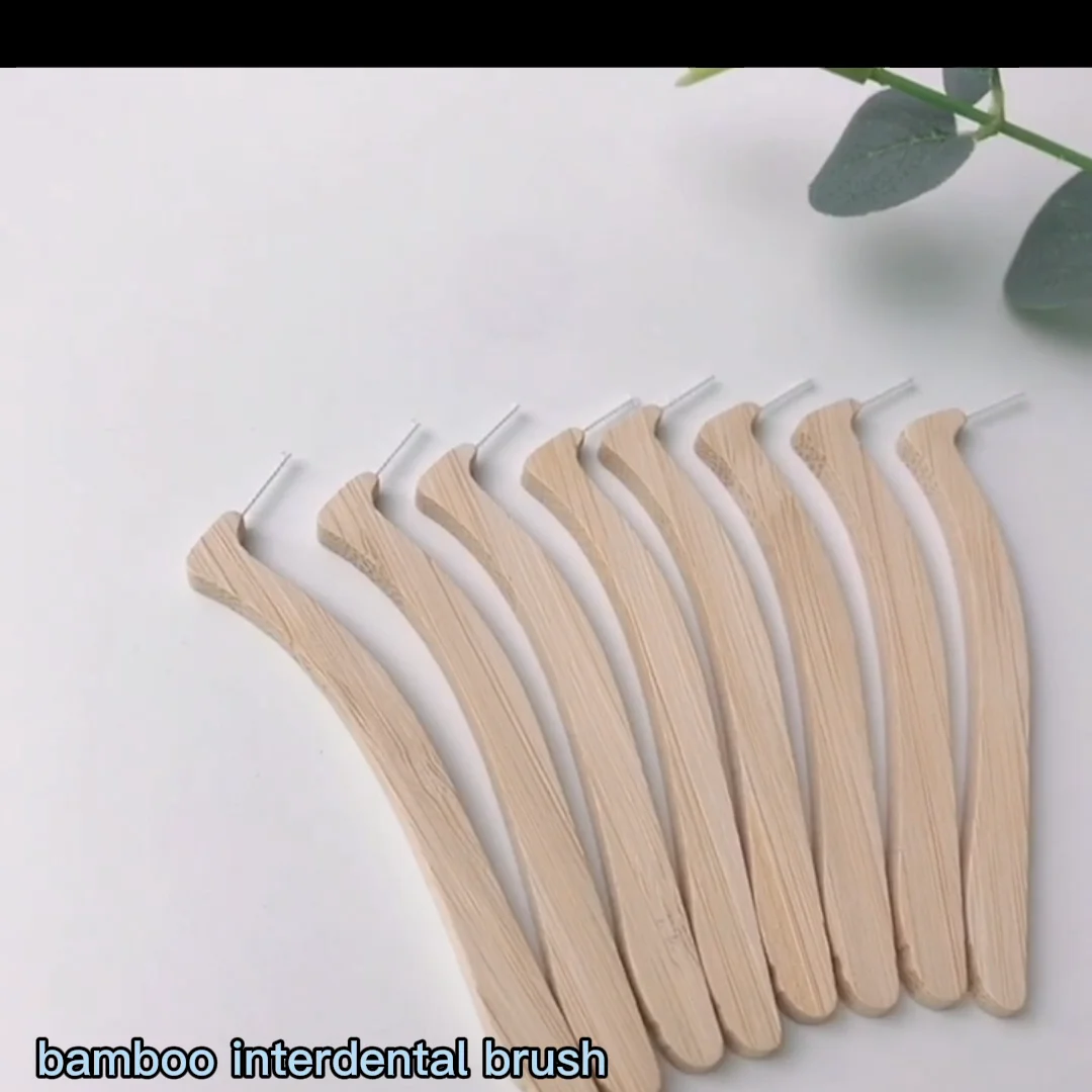 Eco Biodegradable Bamboo Interdental Brush Oral Care Bamboo Interdental