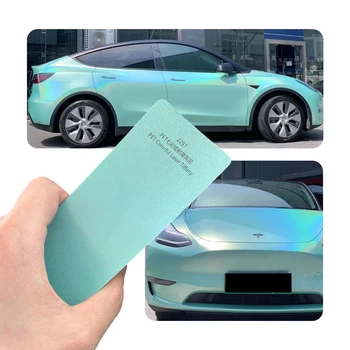 Fast Delivery Color-Changing PET  Polyester Laser for Tiffany Wrap Vinyl Multicolored Car Body Film