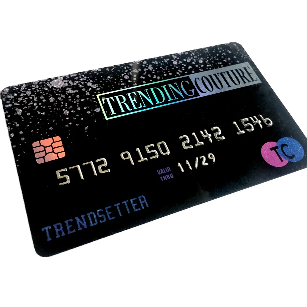 Customized UV watermark plastic id card