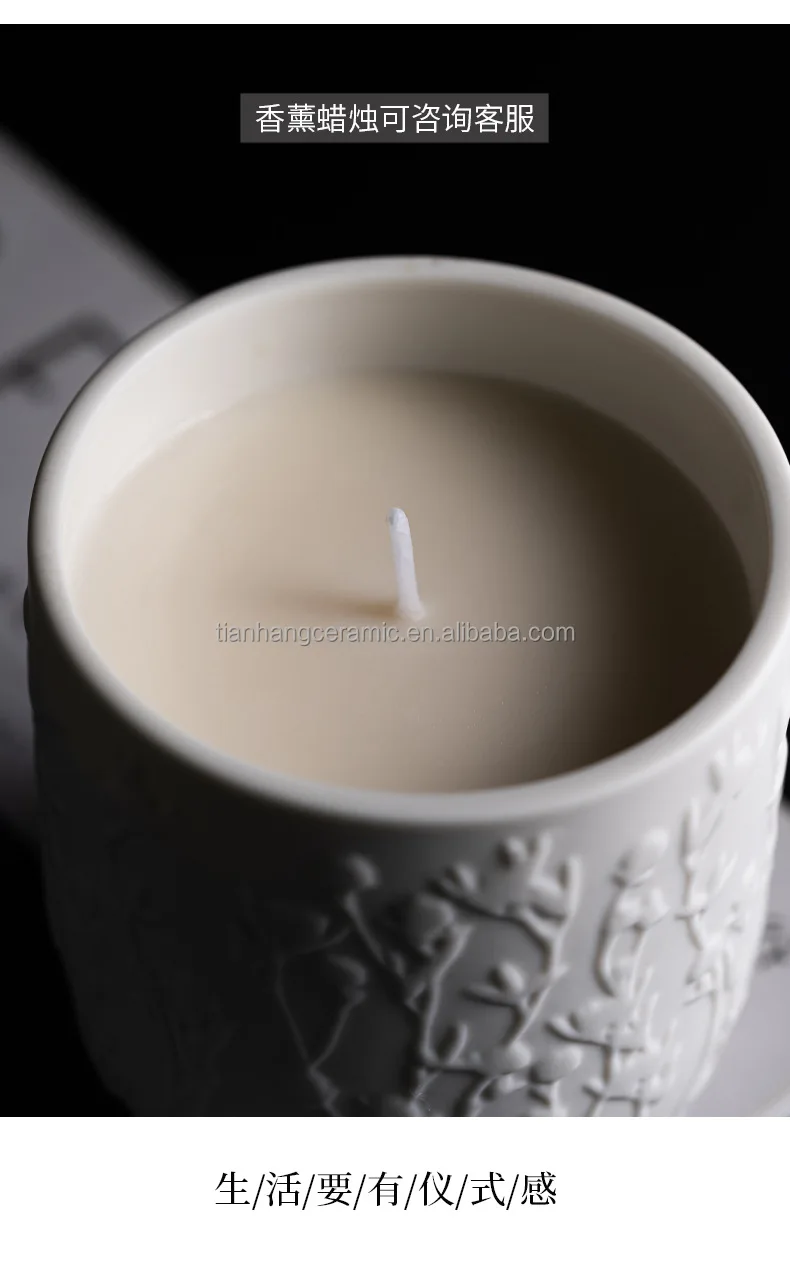 Wholesale Ceramic Candle Jar  Luxury Soy Wax Scented Candles box For Home Decoration Birthday.jpg