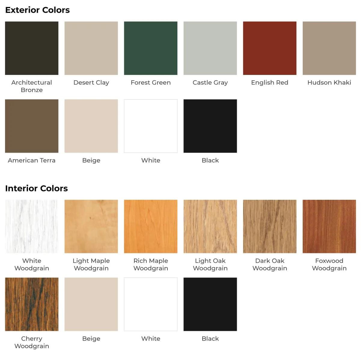 colors window-