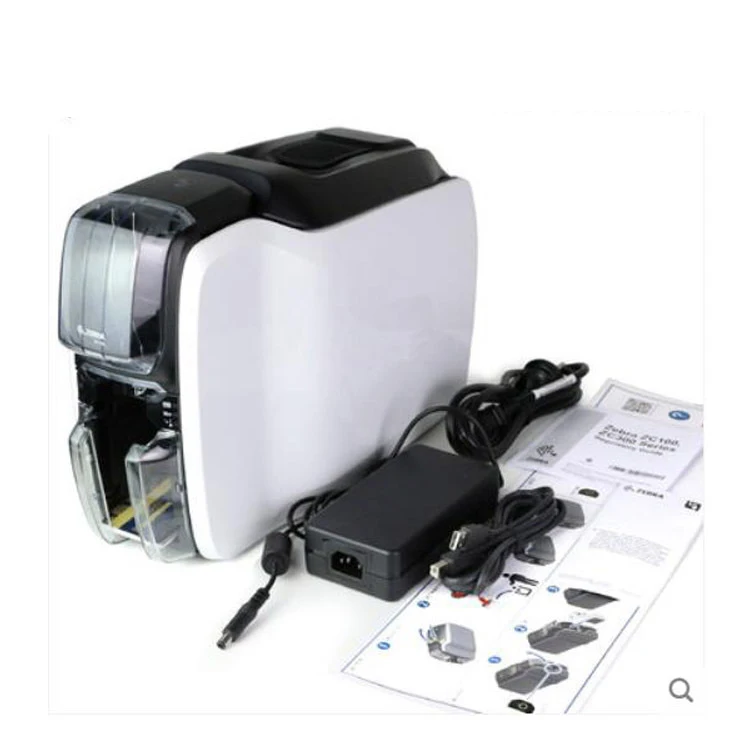 Zebra High Performance Single Side Card Printer ZC100 Fast Simple Pvc Id Card Printer