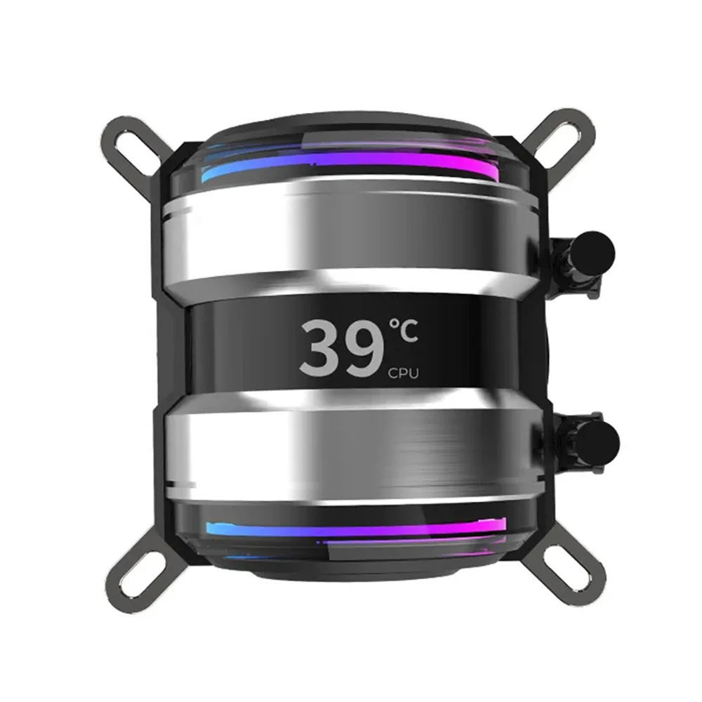 360mm Argb Aura Sync Liquid Cpu Radiator Aio Cooler With Temperature ...