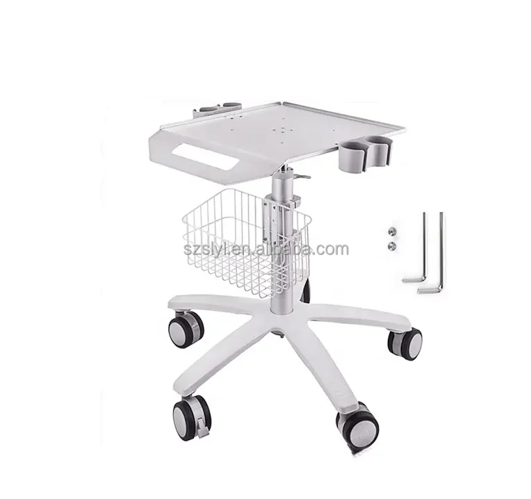 Rolling Desktop Mobile Cart With Large Tabletop