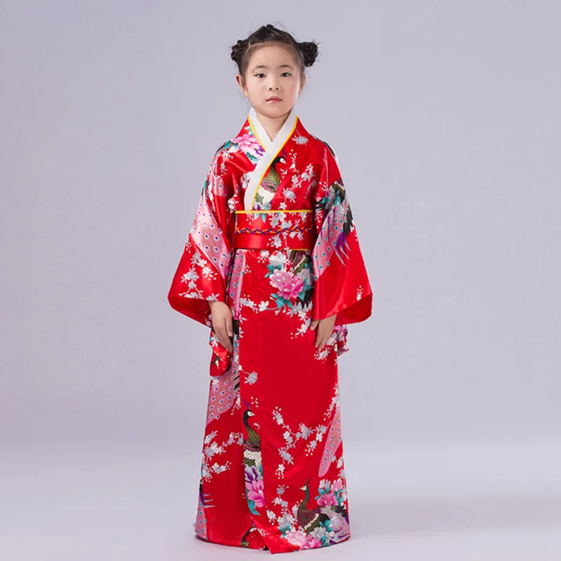 Kimono Japanese Traditional Print Flower Cosplay Costume Anime Haori ...