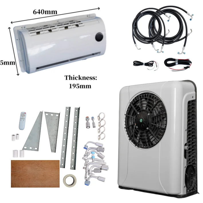 Split Unit Parking Air Conditioner 24v Cooling 12v Van