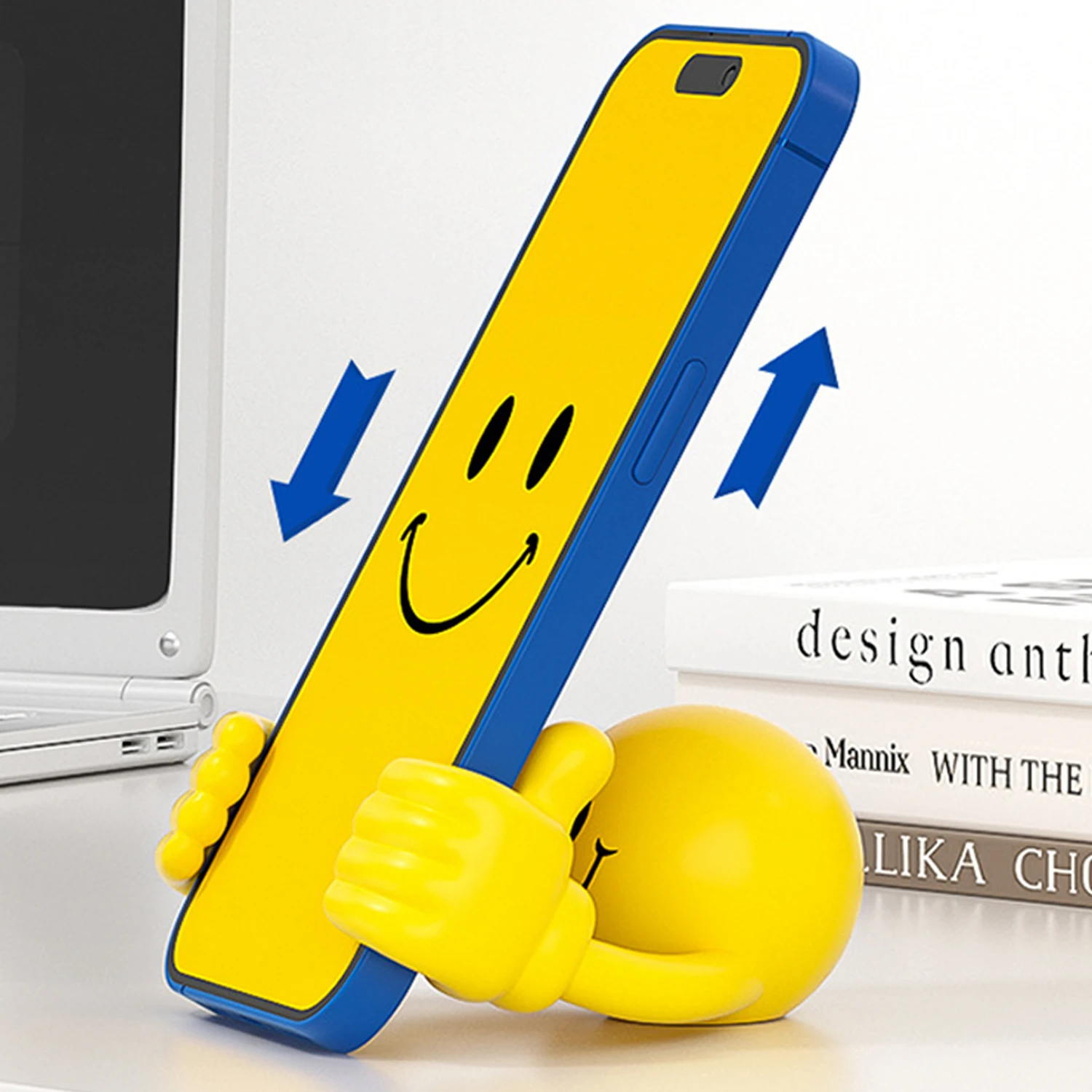 2024 Multi-angle Smiley Thumb Phone Holder