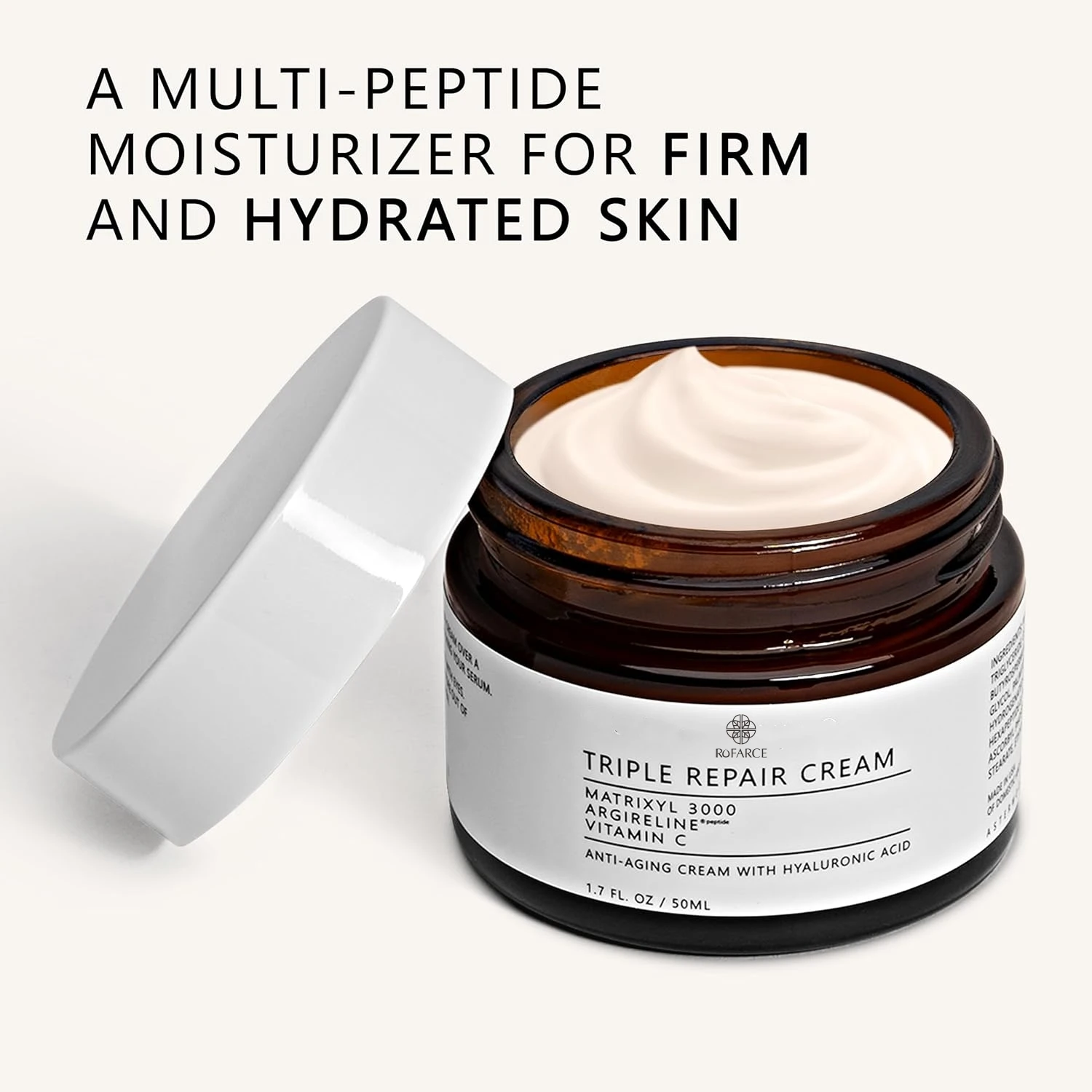 Private Label Anti-Aging Hydrating Matrixyl 3000 Cream Argireline Peptide with Vitamin C Hyaluronic Acid for Face