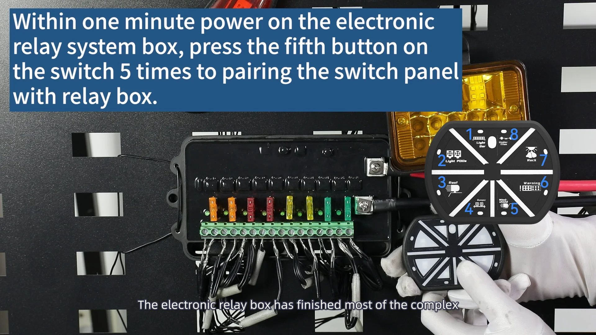 8 Gang Integrated Wireless Control Switch Panel 80a Circuit Dc 1224v