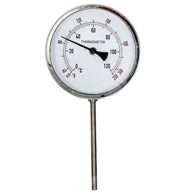 Factory Direct Sales 120℃ 250℉ Industrial Bimetal Thermometer for Food Industry