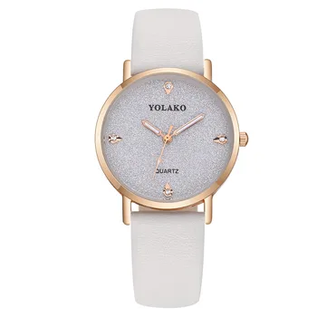 Women's casual trend fashion watch hot sale pu belt quartz watch wholesale
