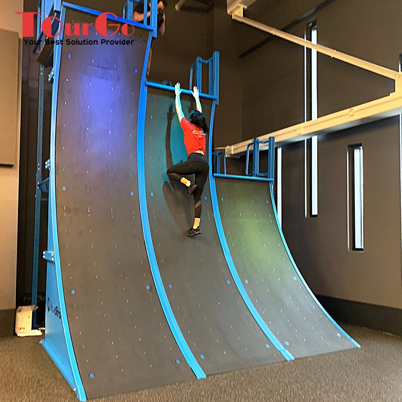 10 Foot American Ninja Warrior Mega Warped Wall Customizable 15ft Steel  Frame for Adults for Outdoor Park Use
