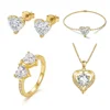 Set di Moissanite placcato in oro