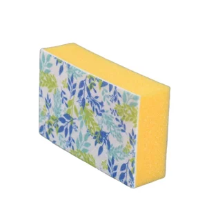 Minimalist Kitchen Products Sponge Custom logo PU Sponge with Non-woven Fabric Star Shape Sponge