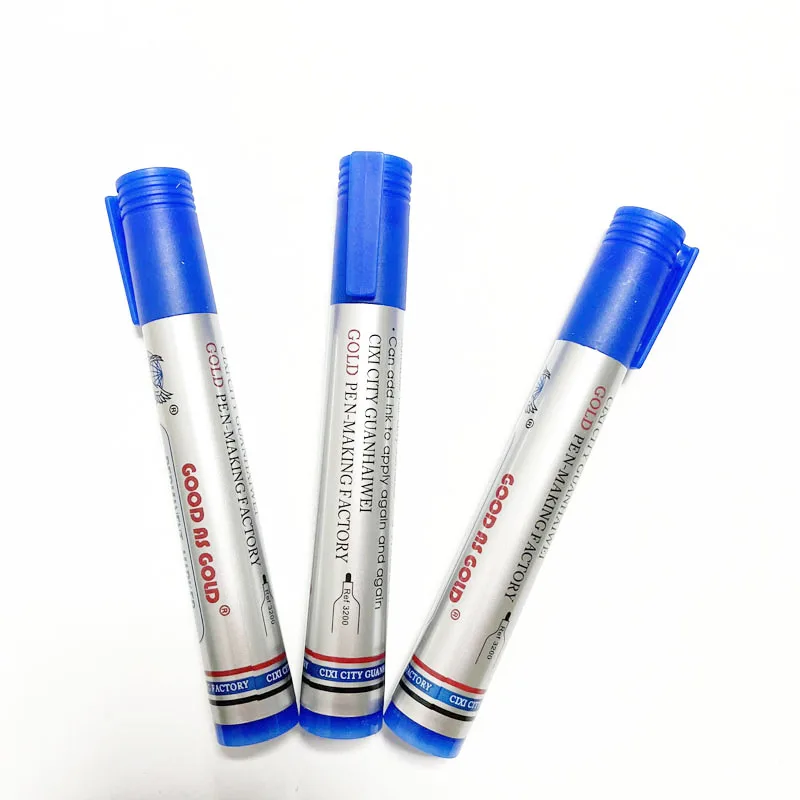 Оптовая цена горячая Распродажа модель 3200 Перманентная Водонепроницаемая маркерная ручка синего цвета качественная для