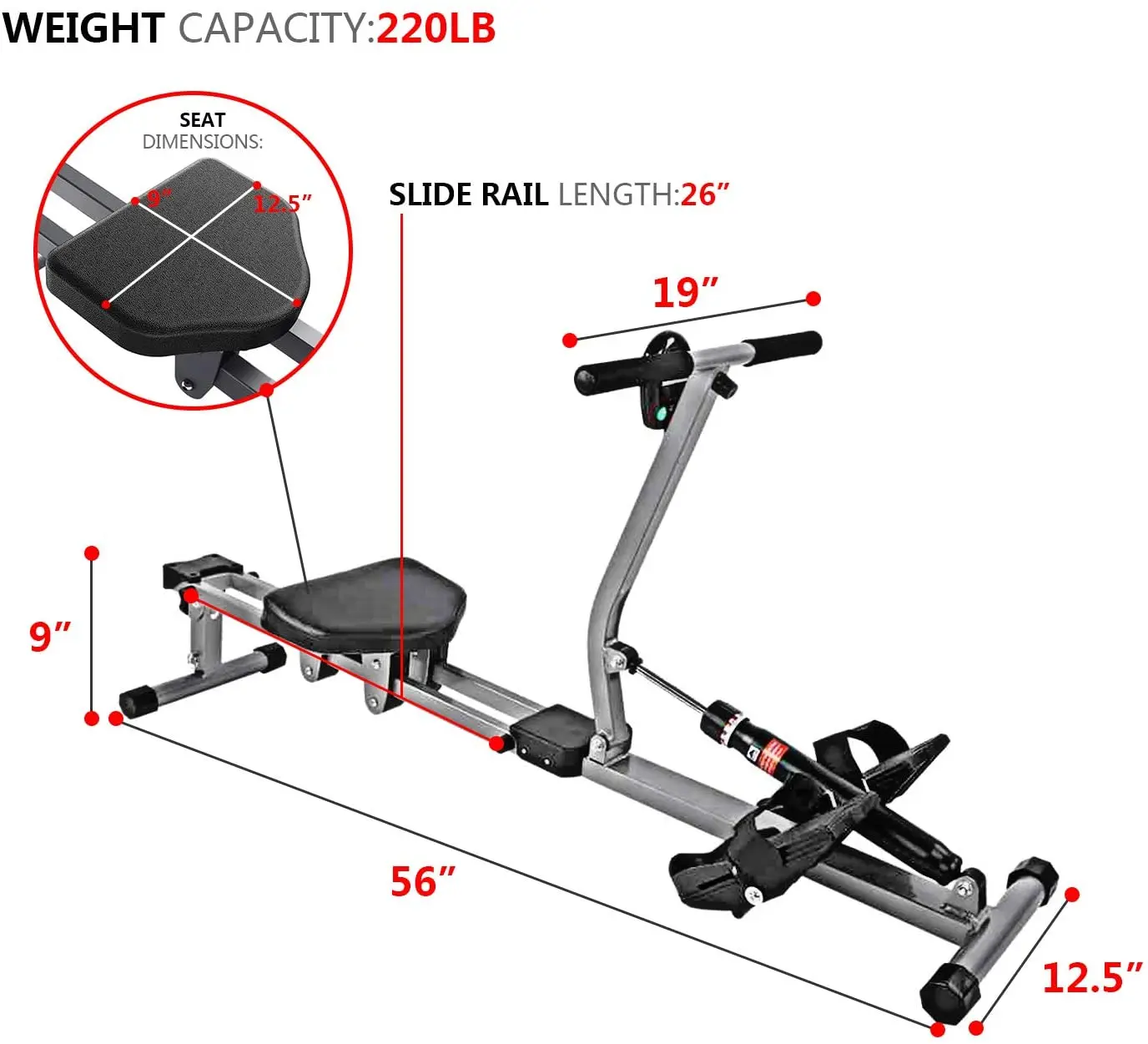 ZT 2024 двухсторонний скользящий стальной трубчатый тренажер для домашних упражнений гребной